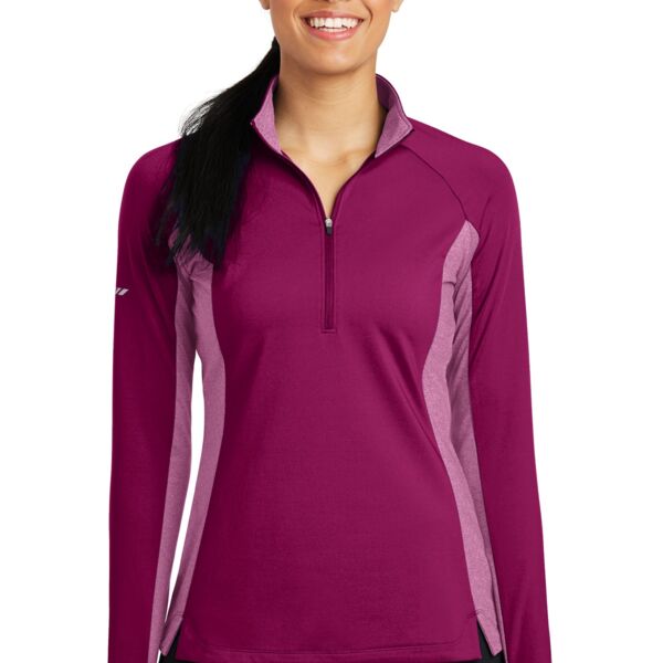 Women's Sport Wick ® Stretch Contrast 1/4 Zip Pullover Thumbnail